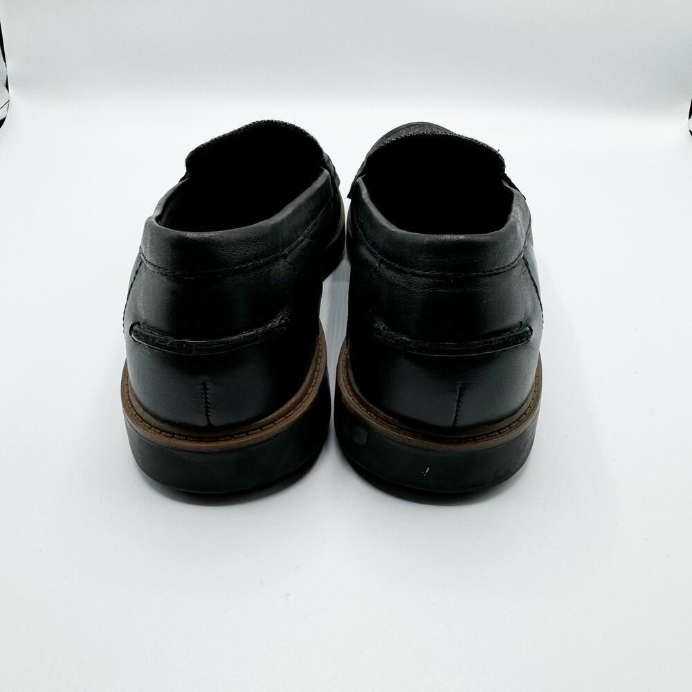 Clarks Collection Black Tweed Penny Loafer Raisie Eletta Soft Cushion Size 9.5 - Picture 3 of 9